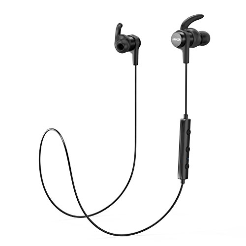 Anker Bluetooth Kopfhörer SoundBuds Flow in Ear magnetisches Headset, mit Wasserschutzklasse IPX5/7-Stunden-Spielzeit/Mikrofon, federleicht für iPhone, iPad, Samsung, Nexus, HTC und mehr