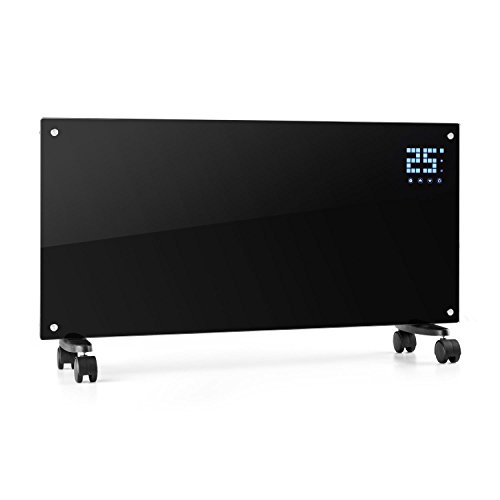 Klarstein Bornholm Elektro-Heizung E-Heizung Konvektions-Heizgerät (2000W, LCD-Display, 2 Heizstufen) schwarz