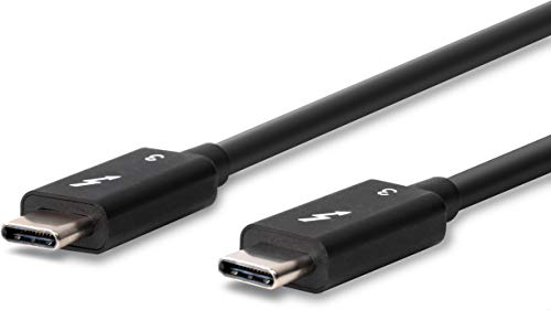 Plugable Thunderbolt 3 Kabel 40 Gbps mit bis zu 100 W Ladefähigkeit (80 cm, 5A, USB C kompatibel) [Thunderbolt 3 Zertifiziert]