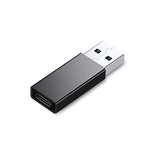 JBSTK USB-C auf USB A Adapter [ 2 Stücke ] Typ C Buchse auf USB 3.0 A Stecker Adapter (Schwarz)