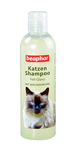 Katze Shampoo Fell-Glanz | Katzenshampoo für glänzendes Fell | Mit Macadamiaöl | Zur Katzen-Fellpflege | pH neutral | 250 ml