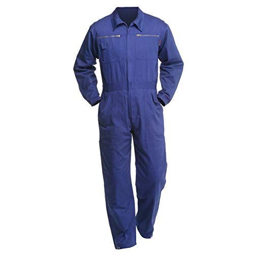 Charlie Barato Arbeitsoverall Blau - waschfester Overall, Robuster Arbeitsanzug für Herren & Damen - Unisex -Kornblau (50)