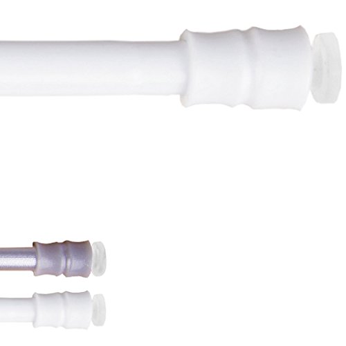 Klemmstangen mit Schraubtechnik ausziehbar, kein Bohren und kein Kleben, Auswahl: weiß - perlweiß, 40 - 60 cm