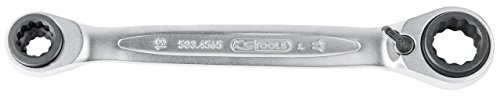 KS Tools 503.4565 4 in 1 GEARplus umschaltbar Doppel-Ratschenringschlüssel, 10x13x17x19mm