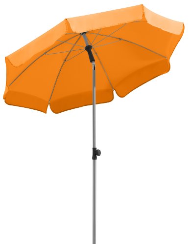 Schneider Sonnenschirm Locarno, mandarine, 150 cm rund, Gestell Stahl, Bespannung Polyester, 2 kg