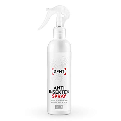 DFNT Insektenspray | 250ml Insektenschutz mit Langzeitwirkung | Insektenvernichter Spray | Geruchloses & Biologisch Abbaubares Ungeziefer Spray