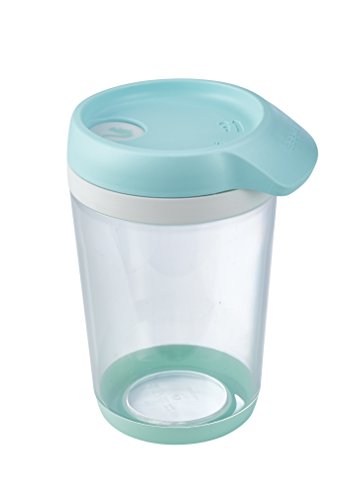 keeeper Schüttdose für Trockenvorräte, 4-in-1 Schüttöffnung, BPA-freier Kunststoff, 500 ml, 11 x 9,2 x 14,7 cm, Bruni, Mintgrün