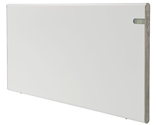 Wandkonvektor Elektroheizkörper Bendex LUX, weiß 800 W, schick schlank IP24 Spritzwassergeschützt Energiesparend wandmontiert oder als freistehende integrierte Tag- und Nacht-Temperatur-Kontrolle
