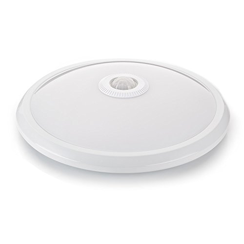 sweet-led Deckenleuchte Weiß mit Bewegungsmelder, 360° Sensor, 16W LED