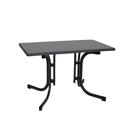 Klapptisch Esstisch Gartentisch 110x70x70cm - klappbarer Tisch höhenverstellbar für den Garten, als Beistelltisch oder Campingtisch mit Niveauregulierung witterungsbeständig