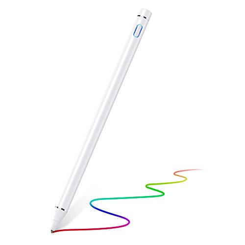 ESR Digitaler Stylus Pen Kompatibel mit iPad, iPhone, Smartphones & Tablets [Ohne Pairing] Aufladbarer Eingabestift mit 1,4mm Ultrafeiner Spitze+Schutzkappe, Hochempfindlich Geeignet für Touchscreens