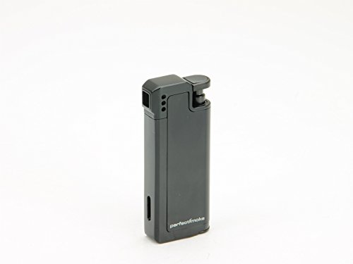 PerfectSmoke Pfeifenfeuerzeug schwarz mit integriertem Pfeifenstopfer