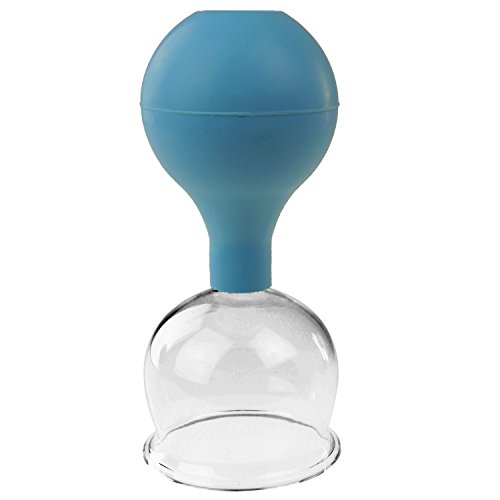 Pulox Schröpfglas aus Echtglas diverse Größen und Farben (62mm, blau)