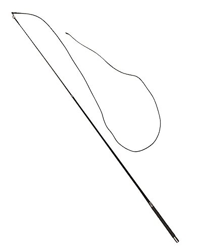 Longierpeitsche superleicht aus Karbon/Fiberglas 180 cm Teleskopauszug, gummierter Handgriff schwarz