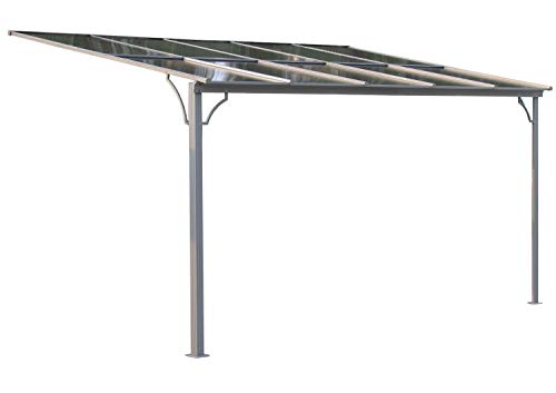 GRASEKAMP Qualität seit 1972 Terrassendach Hardtop 360x300cm Verona Doppelstegplatten Polycarbonat Hohlkammerplatte