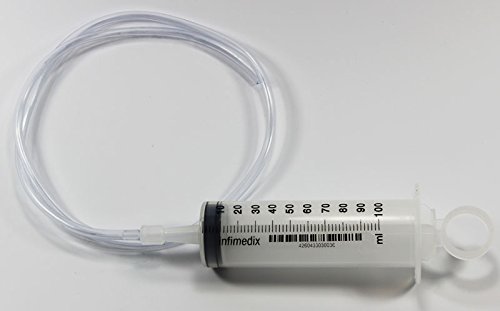 infimedix Dosierspritze mit Ringgriff, 100 ml, inkl. 3 x 80 cm Dosierschlauch - Versand aus Deutschland