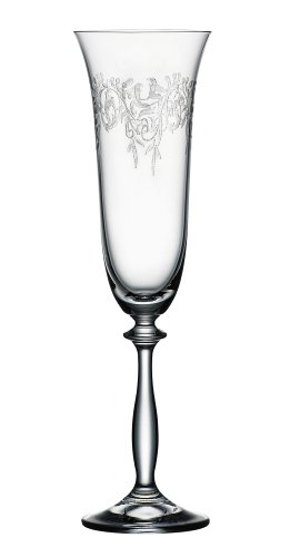 Bohemia Cristal 093 006 014 Sektkelche ca. 190 ml aus Kristallglas 6er Set 'Romance'