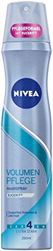 NIVEA Volumen Pflege Haarspray im 3er Pack (3 x 250 ml), zum Haarstyling für normales und feines Haar, angenehmer Duft  & besonders starker Halt
