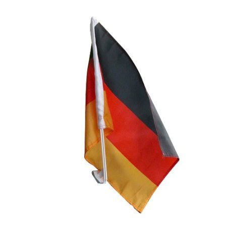 6 x Auto Fahne Deutschland Autofahne Autoflagge Halterung