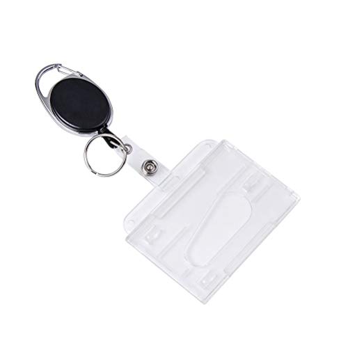 Schlüsselanhänger Set, Vicloon Schlüsselring Retractable Badge Reel mit Belt Clip mit ID Card Holder Abzeichen Buddy Kit für Schlüsselanhänger und ID Card (1 PCS)
