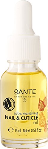 SANTE Naturkosmetik Nail & Cuticle Oil, Nagelpflegeöl, Pflege für Nägel & Nagelhaut, Vegan, Bio-Extrakte, 2x15ml Doppelpack