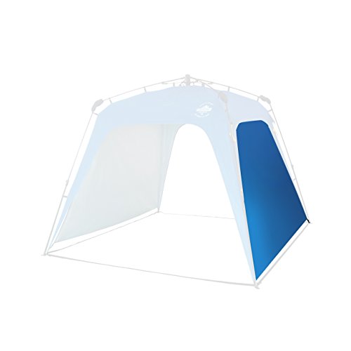 Lumaland Outdoor Seitenteil für Pop Up Pavillon Seitenwand für Gartenzelt Camping Partyzelt Zelt blau