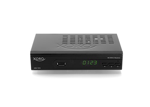 Xoro HRK 7618 HD Receiver für digitales Kabelfernsehen (HDMI, USB 2.0, LAN) schwarz