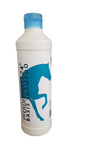PFERDEPFLEGE24 Mildes Pferdeshampoo - Basis Pferde Shampoo 0,5l, 3l, 5l & 10l pH Neutral - Seidiger Glanz, leichte Kämmbarkeit & sichtbar gesundes Haar - Pferdepflege