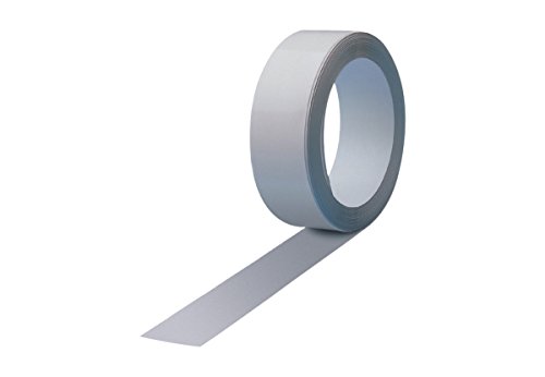 Maul Ferroband, Selbstklebende Magnethaft-Wandleiste aus Stahlblech, Größe 500 cm x 3,5 cm, Weiß