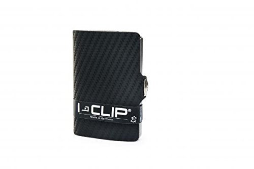 I-CLIP Geldbörse Robutense Leder Carbon-Optik