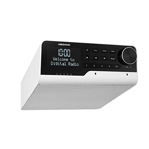 MEDION P66120 WLAN Unterbauradio mit Amazon Alexa (Küchenradio, DAB+, Bluetooth, PLL UKW, Party Mode-Funktion, DLNA) weiß