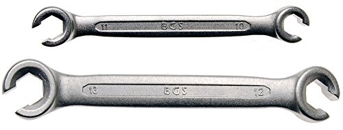 BGS 1755 Offener Ringschlüssel, 2 tlg., 10 x 11 + 12 x 13 mm
