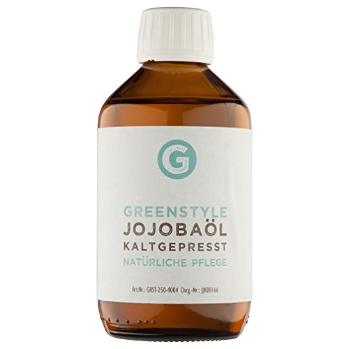 Jojobaöl Gold kaltgepresst (250ml) - 100% reines Öl für Haut und Haar von greenstyle