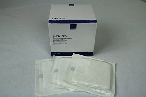 Curi-Med - sterile Mullkompressen - weiß - 10 x 10 cm - 100 Stück
