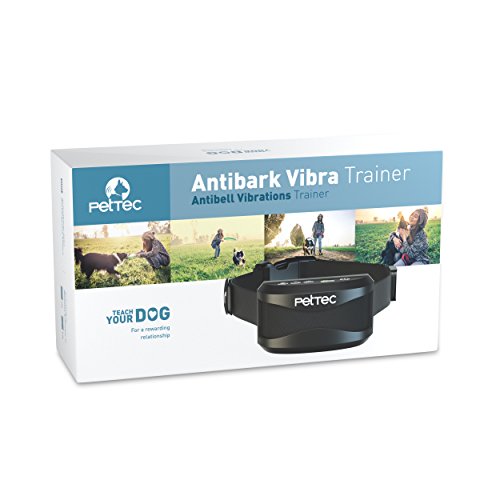 PetTec Antibark Vibra Trainer Antibell Erziehungshalsband mit automatischem Vibrations- oder Tonsignal