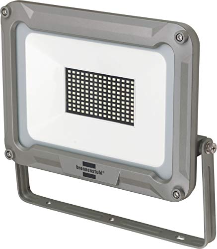 Brennenstuhl LED Strahler Jaro 9000 (für außen, LED-Außenstrahler zur Wandmontage, LED-Fluter 100W aus Aluminium, IP65) silber