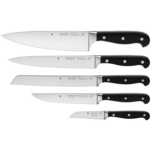 WMF Messerset 5-teilig Spitzenklasse Plus 5 Messer Küchenmesser geschmiedet Performance Cut Kochmesser