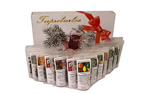 Tee Probierpaket Winter im tollen Geschenkpaket 12 x 25 g - Raritäten - Winterbox
