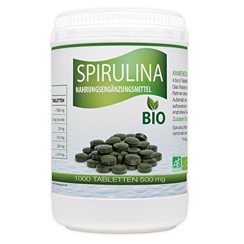 Spirulina Bio 500mg - 1000 Tabletten