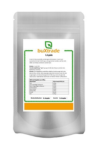 1 kg L-Lysin Pulver | Aminosäure | Lysin HCL | Lysine | 100% rein