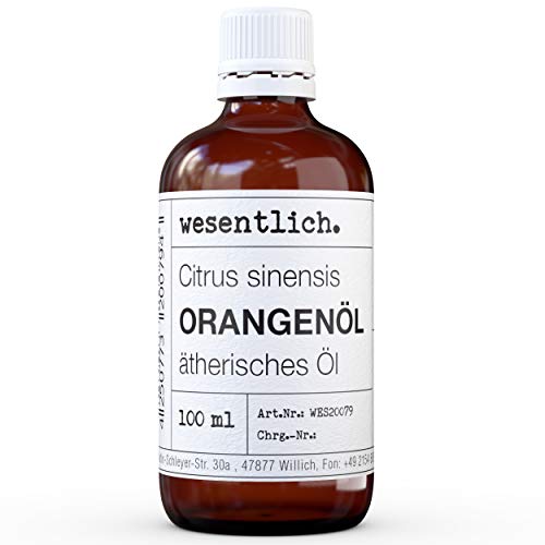 Orangenöl - reines ätherisches Öl von wesentlich. - 100% naturrein aus der Glasflasche (100ml)