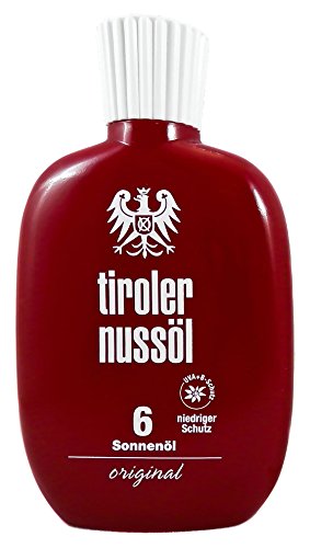Original Tiroler Nussöl Sonnenöl wasserfest LSF 6, 150 ml