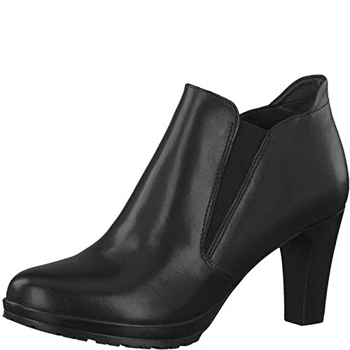 Tamaris Damen Stiefeletten 75395-23, Frauen Ankle Boots, Ladies elegant Women's Women Woman Freizeit leger Stiefel halbstiefel,Black,39 EU / 5.5 UK