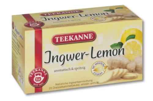 Teekanne Ingwer Lemon 20 Beutel, 4er Pack (4 x 35 g Packung)