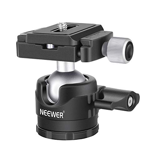 Neewer Niedrige Profile Kugelkopf 360 Grad drehbarer Stativkopf für DSLR-Kameras Stative Einbeinstative
