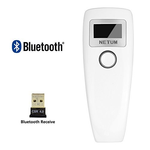 NETUM Bluetooth CCD Barcode Scanner Wireless | kabelloser CCD Handscanner/Handheld Lesegerät USB | präzises und schnelles Lesen für mobile Zahlung Computer Bildschirm Android / IOS / IPAD / MAC NT-Z3S