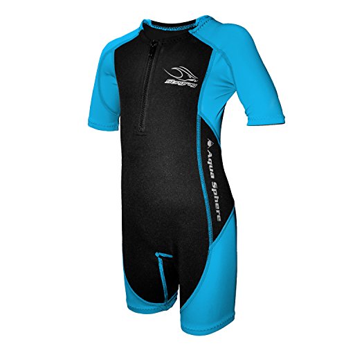 Aqua Sphere Stingray Schwimmanzug Neopren für Kinder schwarz/blau 152 - XXL - 12 Jahre