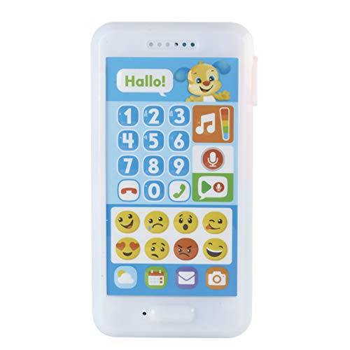 Fisher-Price FPR14 Lernspaß Hündchens Smart Phone Lernspielzeug mit Lichtern und Telefongeräuschen inkl. Aufnahmefunktion, ab 18 Monaten deutschsprachig