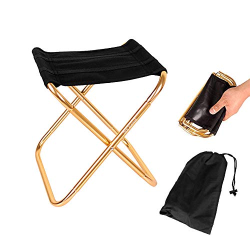 Sprießen Klapphocker Camping-Hocker Folding Chair Mini Portable Hocker für BBQ,Camping,Angeln,Reise, Wandern, Garten, Strand Terrasse,Kostenlose Aufbewahrungstasche (28.5cm*24.5cm*22.5cm)