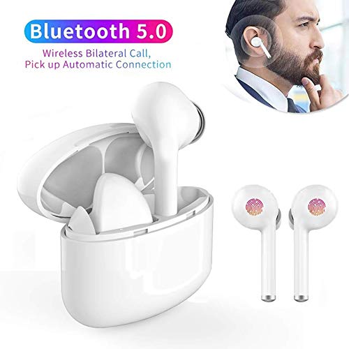 【2019 NeuesteBluetooth Kopfhörer Kabellos Noise Cancelling In Ear Ohrhörer Wireless Bluetooth 5.0 für iPhone Samsung (M6SSchwarz)